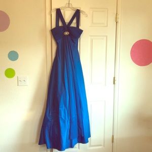 Blue Masquerade Prom/Pageant/Evening Gown sz 5/6